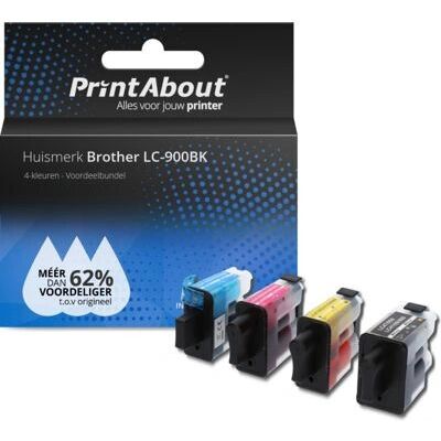 PrintAbout Brother LC-900BK - 4-farbig Multipack Tintenpatrone PrintAbout Brother LC-900BK - 4-farbig Multipack Tintenpatrone