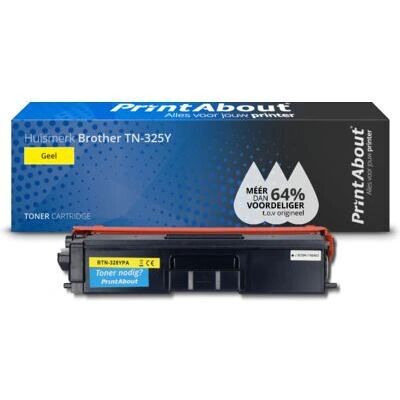 PrintAbout Cartouche de toner jaune TN-325Y - Compatible, Grande capacité - Fournitures d'impression - Publicité PrintAbout Cartouche de toner jaune TN-325Y - Compatible, Grande capacité - Fournitures d'impression - Publicité