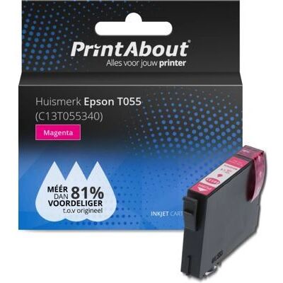 PrintAbout C13T055340 Tintentank - Magenta - Kompatibel mit Epson T055 PrintAbout C13T055340 Tintentank - Magenta - Kompatibel mit Epson T055