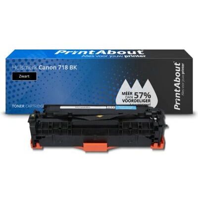 PrintAbout Toner Canon 718 BK Noir - Cartouche Compatible - Publicité PrintAbout Toner Canon 718 BK Noir - Cartouche Compatible - Publicité