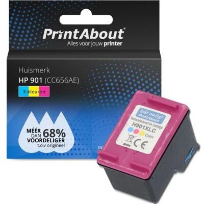 PrintAbout cartouche d'encre CC656AE - 3 couleurs pour HP PrintAbout cartouche d'encre CC656AE - 3 couleurs pour HP
