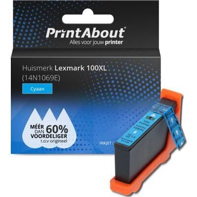 PrintAbout PrintAbout 14N1069E Cyan Hochkapazitäts-Tintenpatrone - Tintenpatrone für Lexmark PrintAbout PrintAbout 14N1069E Cyan Hochkapazitäts-Tintenpatrone - Tintenpatrone für Lexmark