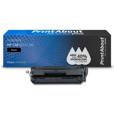PrintAbout Q2612A Cartouche de toner noir - Compatible HP 12A - Publicité PrintAbout Q2612A Cartouche de toner noir - Compatible HP 12A - Publicité