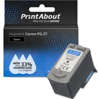 PrintAbout PG-37 Tintenpatrone - Schwarz - Tintenpatrone für Canon PrintAbout PG-37 Tintenpatrone - Schwarz - Tintenpatrone für Canon