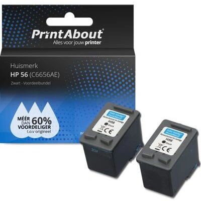 PrintAbout C6656AE - Cartouche d'encre noire - Compatible avec HP 56 PrintAbout C6656AE - Cartouche d'encre noire - Compatible avec HP 56