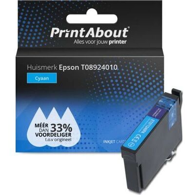 PrintAbout T08924010 Cyan Druckerpatrone - Kompatibel mit Epson PrintAbout T08924010 Cyan Druckerpatrone - Kompatibel mit Epson