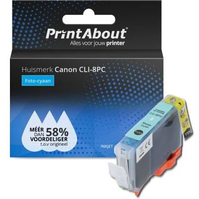 PrintAbout Canon CLI-8PC Cyan Tintenpatrone - Druckqualität PrintAbout Canon CLI-8PC Cyan Tintenpatrone - Druckqualität