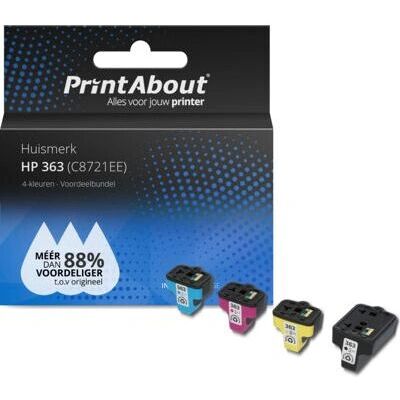 Cartouche d'encre PrintAbout C8721EE-PA4 - Multicolore Compatible HP - Publicité Cartouche d'encre PrintAbout C8721EE-PA4 - Multicolore Compatible HP - Publicité