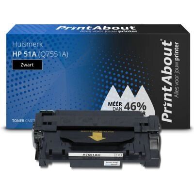 PrintAbout HP 51A Tonerpatrone - Schwarz - Kompatibel mit HP 51A (Q7551A) PrintAbout HP 51A Tonerpatrone - Schwarz - Kompatibel mit HP 51A (Q7551A)