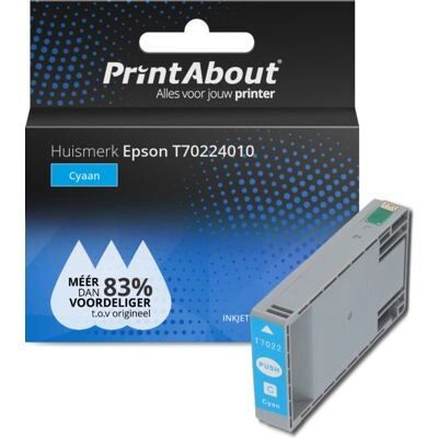 PrintAbout T70224010 Cyan Tintenpatrone - Tintenpatrone PrintAbout T70224010 Cyan Tintenpatrone - Tintenpatrone