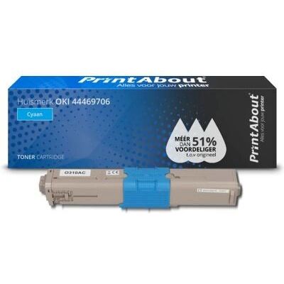 PrintAbout 44469706 Toner Cyan - Compatible avec OKI - Publicité PrintAbout 44469706 Toner Cyan - Compatible avec OKI - Publicité
