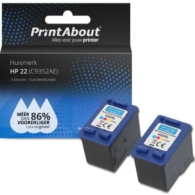 Cartouche d'encre PrintAbout C9352AE - 3 couleurs - Compatible HP - Publicité Cartouche d'encre PrintAbout C9352AE - 3 couleurs - Compatible HP - Publicité