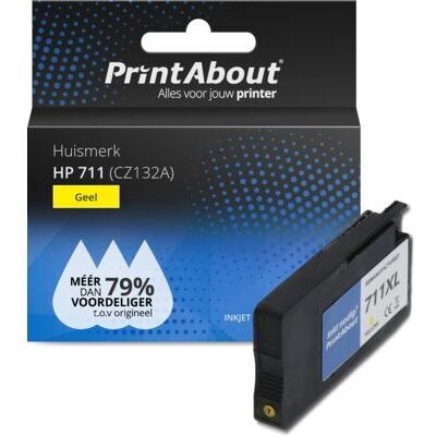 PrintAbout Cartouche d'Encre CZ132A - Jaune - Compatible HP PrintAbout Cartouche d'Encre CZ132A - Jaune - Compatible HP