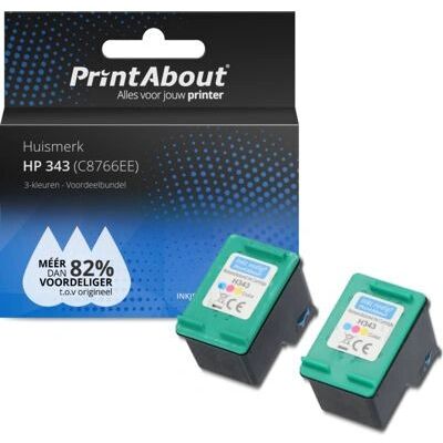 PrintAbout C8766EE-PA Tintenpatrone - Kompatibel HP 343 3-Farben-Multipack PrintAbout C8766EE-PA Tintenpatrone - Kompatibel HP 343 3-Farben-Multipack