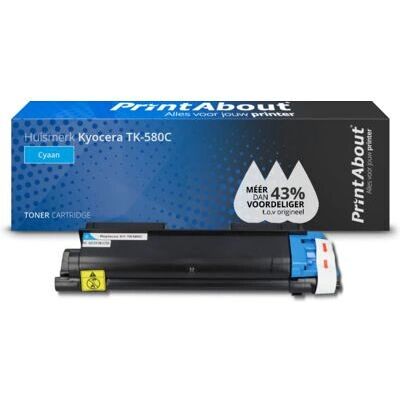 PrintAbout TK-580C Cyan Toner - Kompatibel mit Kyocera PrintAbout TK-580C Cyan Toner - Kompatibel mit Kyocera