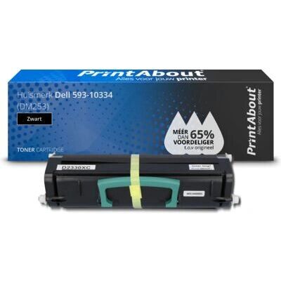 PrintAbout Schwarzer Toner 593-10334 (DM253) - Kompatibel mit Dell PrintAbout Schwarzer Toner 593-10334 (DM253) - Kompatibel mit Dell