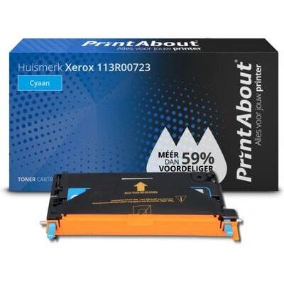 PrintAbout Xerox 113R00723 Cyan Toner - Kompatibel für Büro PrintAbout Xerox 113R00723 Cyan Toner - Kompatibel für Büro