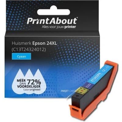 PrintAbout Epson 24XL Cyan Tintenpatrone - Hohe Kapazität PrintAbout Epson 24XL Cyan Tintenpatrone - Hohe Kapazität