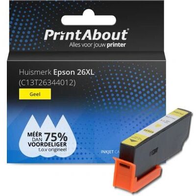 Cartouche d'encre jaune Epson 26XL - Grande capacité - Publicité Cartouche d'encre jaune Epson 26XL - Grande capacité - Publicité