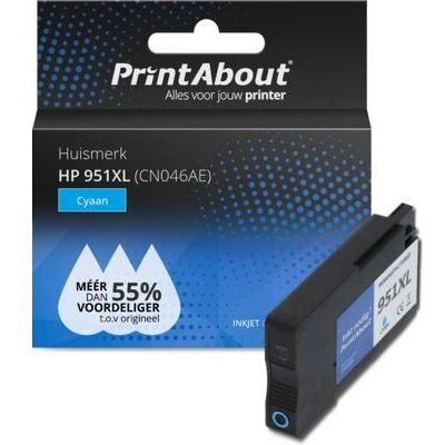 Cartuccia d'Inchiostro Cyan CN046AE PrintAbout - Alta Capacità - Cartuccia per Stampante Cartuccia d'Inchiostro Cyan CN046AE PrintAbout - Alta Capacità - Cartuccia per Stampante
