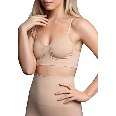 Bye Bra S Nahtloser Mittelkontroll BH - Beige/Creme Bye Bra S Nahtloser Mittelkontroll BH - Beige/Creme