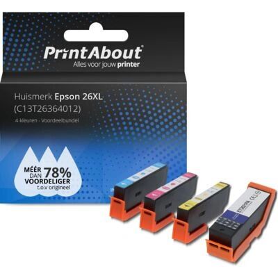 PrintAbout C13T26364012 - Inkjetcartridge met hoog rendement PrintAbout C13T26364012 - Inkjetcartridge met hoog rendement