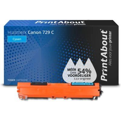 Cartouche de toner cyan Canon 729 C PrintAbout - Publicité Cartouche de toner cyan Canon 729 C PrintAbout - Publicité
