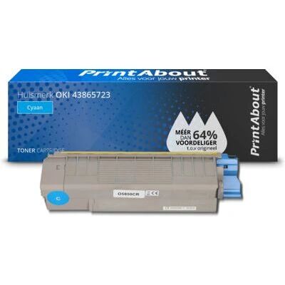 PrintAbout OKI 43865723 Cyan Toner PrintAbout OKI 43865723 Cyan Toner