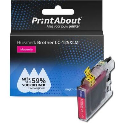 Cartouche d'encre Magenta haute capacité LC-125XLM - PrintAbout Cartouche d'encre Magenta haute capacité LC-125XLM - PrintAbout