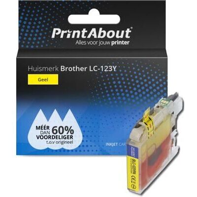 PrintAbout LC-123Y Tintenpatrone - Gelb Kompatible Druckerpatrone PrintAbout LC-123Y Tintenpatrone - Gelb Kompatible Druckerpatrone