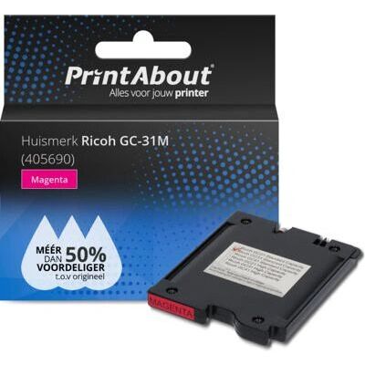 PrintAbout Ricoh GC-31M Magenta Tintenpatrone - Kompatibel PrintAbout Ricoh GC-31M Magenta Tintenpatrone - Kompatibel