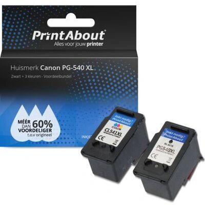 Cartuccia d'inchiostro Canon PG-540 XL / CL-541 XL - Nero + 3 colori - Alta capacità - Multipack Cartuccia d'inchiostro Canon PG-540 XL / CL-541 XL - Nero + 3 colori - Alta capacità - Multipack