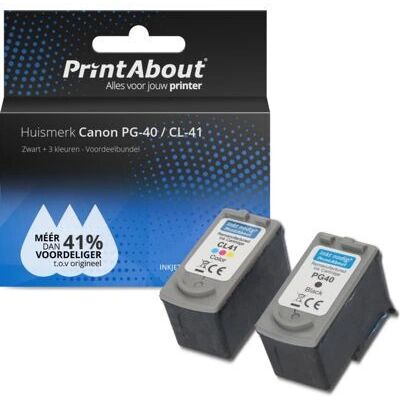 Cartuccia di inchiostro Canon PG-40 / CL-41 Nera + 3 Colori - Multipack Cartuccia di inchiostro Canon PG-40 / CL-41 Nera + 3 Colori - Multipack