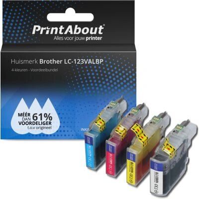 Cartouche d'encre Brother LC-123VALBP - Pack 4 couleurs Cartouche d'encre Brother LC-123VALBP - Pack 4 couleurs