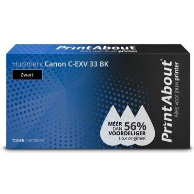 PrintAbout Toner kompatibel mit Canon C-EXV 33 BK - Schwarz PrintAbout Toner kompatibel mit Canon C-EXV 33 BK - Schwarz