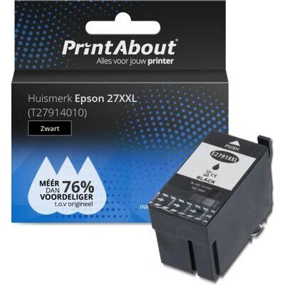 PrintAbout T27914010 Cartouche d'encre - Noir de grande capacité - Pour Epson PrintAbout T27914010 Cartouche d'encre - Noir de grande capacité - Pour Epson