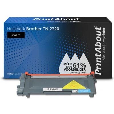 PrintAbout Cartouche de toner TN-2320 - Haute capacité - Noir - Publicité PrintAbout Cartouche de toner TN-2320 - Haute capacité - Noir - Publicité
