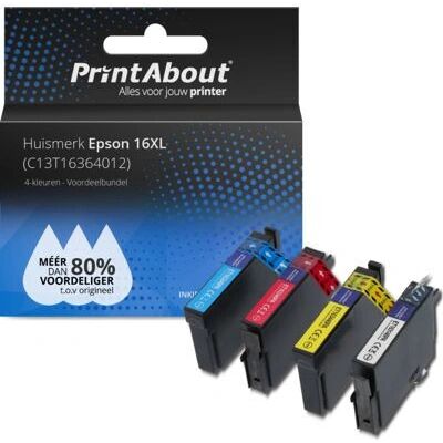 PrintAbout Pack di Colori 16XL Epson - Cartucce ad Alta Capacità PrintAbout Pack di Colori 16XL Epson - Cartucce ad Alta Capacità