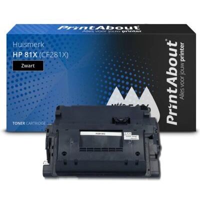 PrintAbout Cartouche de toner CF281X - Noir Grande Capacité - Publicité PrintAbout Cartouche de toner CF281X - Noir Grande Capacité - Publicité