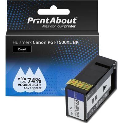 PrintAbout PGI-1500XL BK Hochkapazitätsdruckerpatrone - Schwarz - Für Canon PrintAbout PGI-1500XL BK Hochkapazitätsdruckerpatrone - Schwarz - Für Canon
