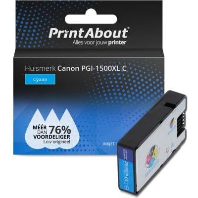 PrintAbout PGI-1500XL C Cyan Hochkapazitätsdruckkopf - Tintenpatrone PrintAbout PGI-1500XL C Cyan Hochkapazitätsdruckkopf - Tintenpatrone