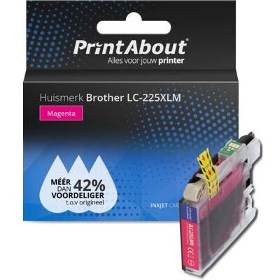 PrintAbout Cartouche d'encre magenta haute capacité LC-225XLM PrintAbout Cartouche d'encre magenta haute capacité LC-225XLM