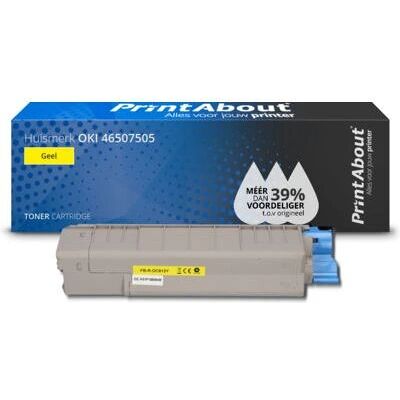 PrintAbout Cartouche de toner jaune Oki 46507505 - Publicité PrintAbout Cartouche de toner jaune Oki 46507505 - Publicité