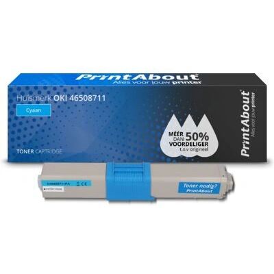 PrintAbout 46508711 Cyan Toner - Druckerpatrone PrintAbout 46508711 Cyan Toner - Druckerpatrone