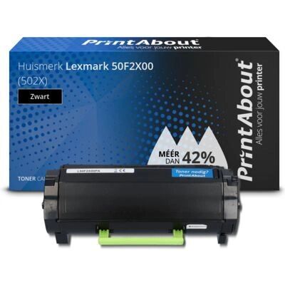 PrintAbout 50F2X00 Toner Schwarz - Hochkapazität - Kompatibel mit Lexmark PrintAbout 50F2X00 Toner Schwarz - Hochkapazität - Kompatibel mit Lexmark
