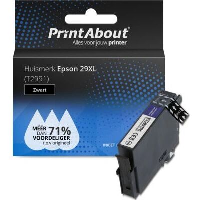 PrintAbout T2991 Tintenpatrone - Hochkapazität Schwarz - Für Epson PrintAbout T2991 Tintenpatrone - Hochkapazität Schwarz - Für Epson