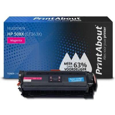 PrintAbout toner Magenta haute capacité HP 508X - Publicité PrintAbout toner Magenta haute capacité HP 508X - Publicité