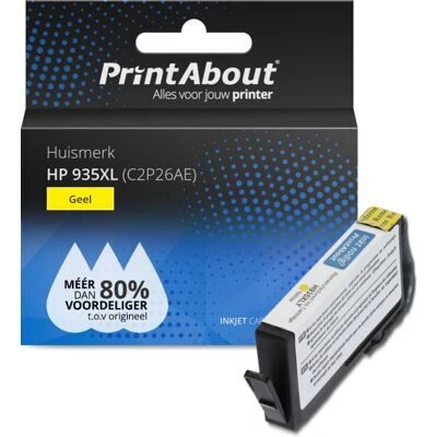 PrintAbout Inktcartridge C2P26AE Geel - Hoge Capaciteit PrintAbout Inktcartridge C2P26AE Geel - Hoge Capaciteit