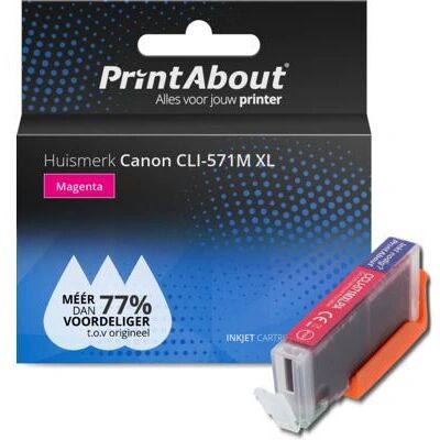 PrintAbout Cartuccia Toner Canon CLI-571M XL Magenta - Alta Capacità PrintAbout Cartuccia Toner Canon CLI-571M XL Magenta - Alta Capacità