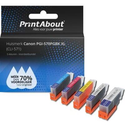 PrintAbout Cartouche d'Encre Multi-Couleurs Grande Capacité Canon PGI-570XL - Publicité PrintAbout Cartouche d'Encre Multi-Couleurs Grande Capacité Canon PGI-570XL - Publicité